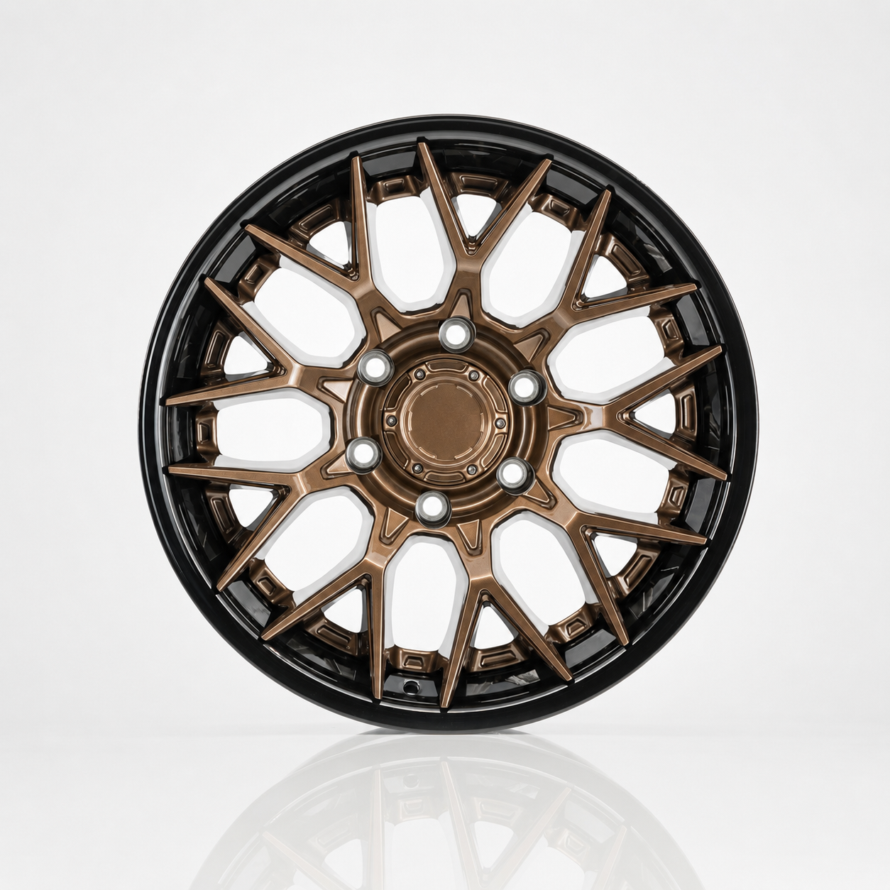 Quality GIVHN Wheels Merge Forged 2-Pieces Bronze with Black lip 6-lug wheel for Offroad  factory