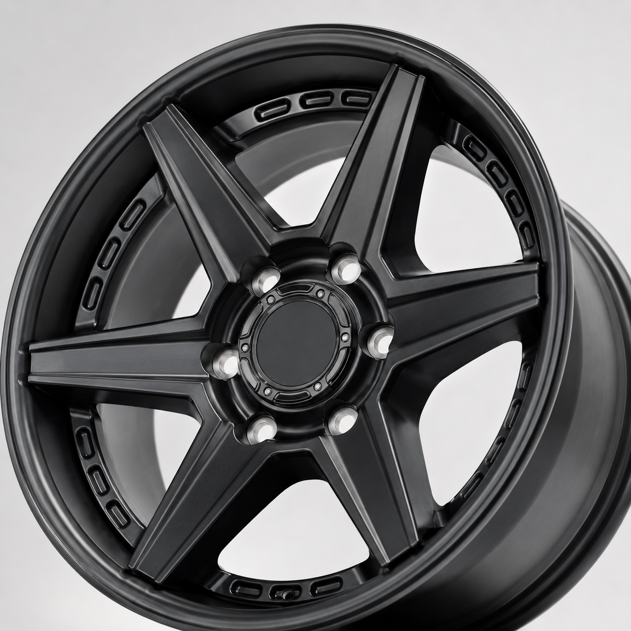Quality GVICHN Wheels Merge Forged 2-Pieces Overall Matt Black 6x139 wheel for Bronco Raptor RAM1500 Wrangler factory