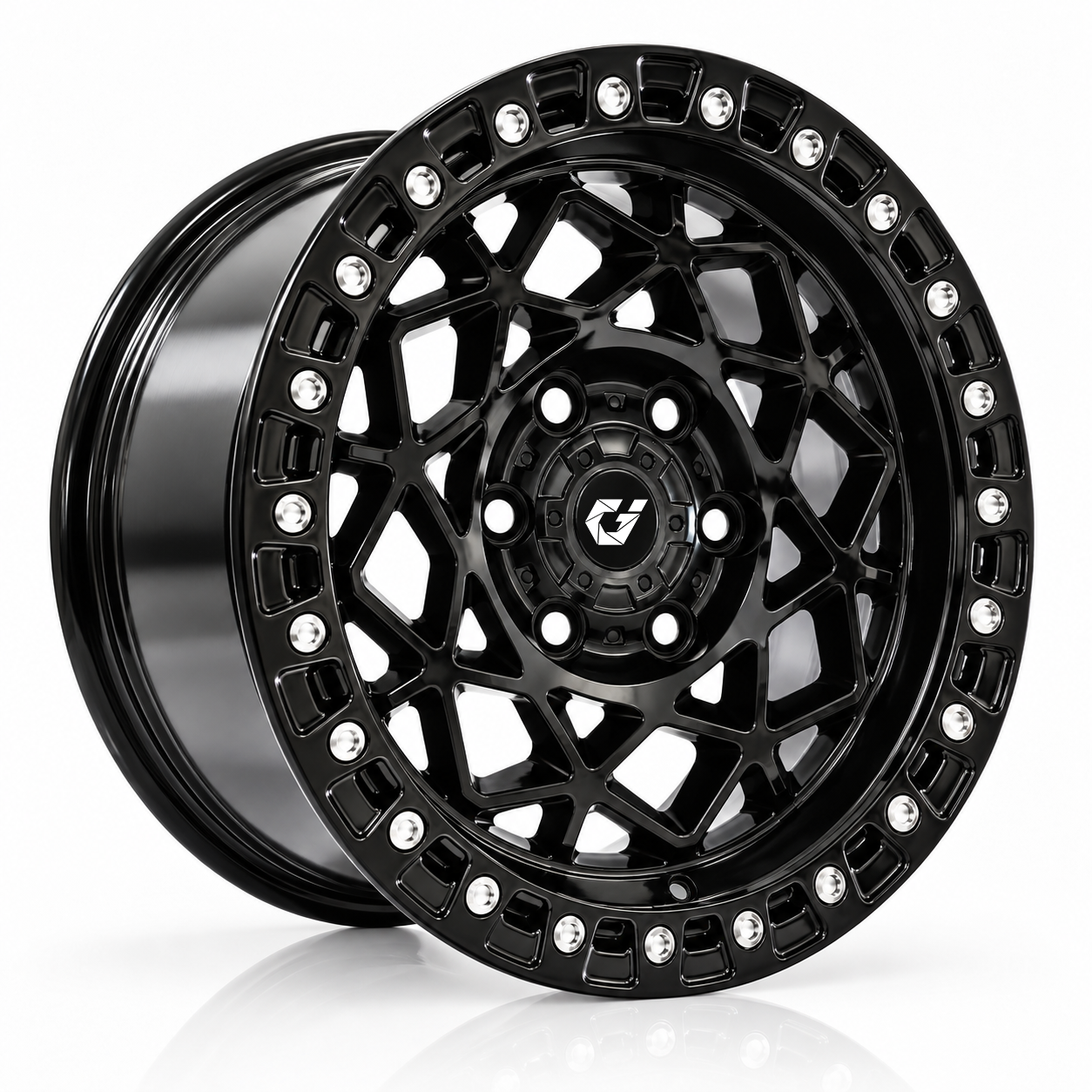 Quality GVICHN Wheels Offroad Forged Wheels Overall Black 6x139 wheel with Beadlock Ring for Prado LC120/150/250 Land Cruiser LC200 LC300 LC70/76/79 factory