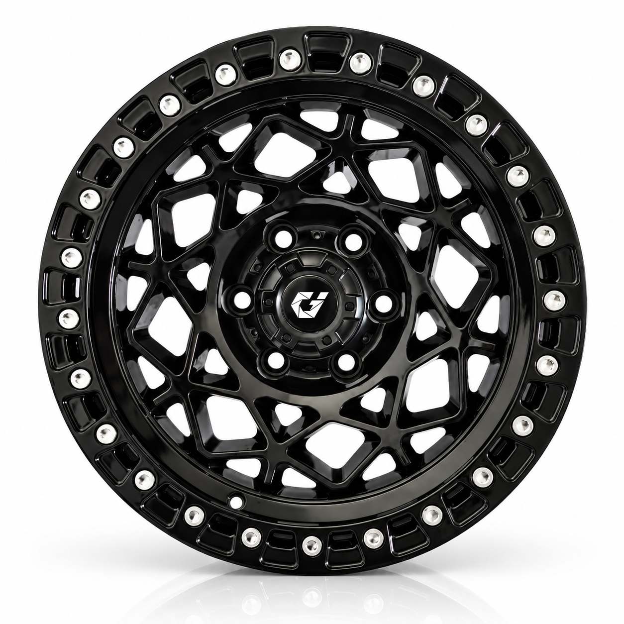 Quality GVICHN Wheels Offroad Forged Wheel GVI-V18 Overall Black 6x139 wheel with Beadlock Ring for Prado LC120/150/250 Land Cruiser LC200 LC300 LC70/76/79 factory
