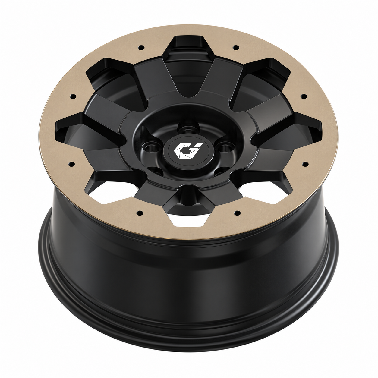 kwaliteit GVICHN gesmeed offroad wiel 2-kleur Brons en zwart 17x9 18x9 20x9 6x139.7 Bolt Patroon -18mm Offset voor patrouille Y61/Y62 Navara Terra fabriek