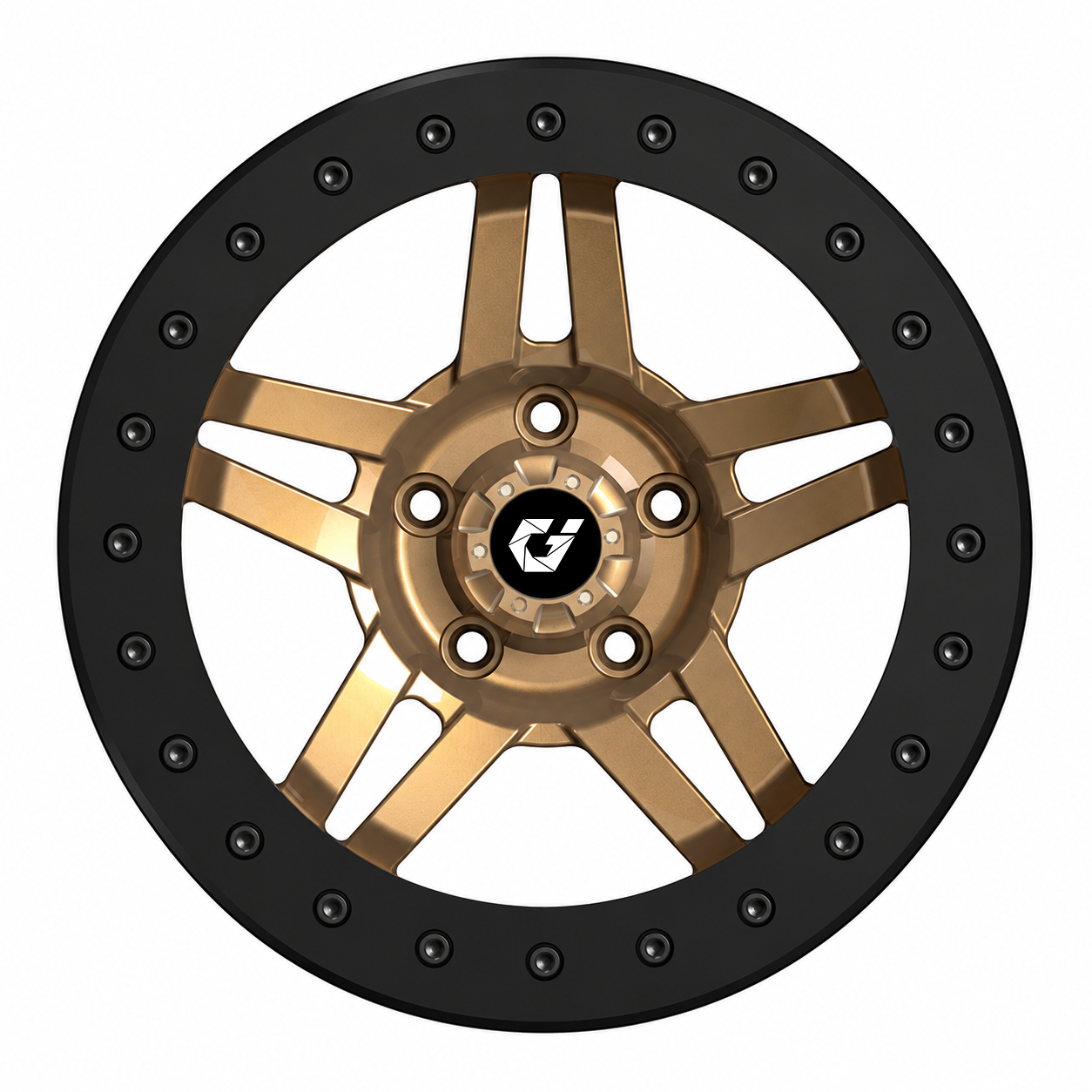 Qualität GVICHN geschmiedetes Geländerad 20x9 17x8.5 D583 Matte Bronze -6mm Offset 6x139.7mm Boltmusterrad usine