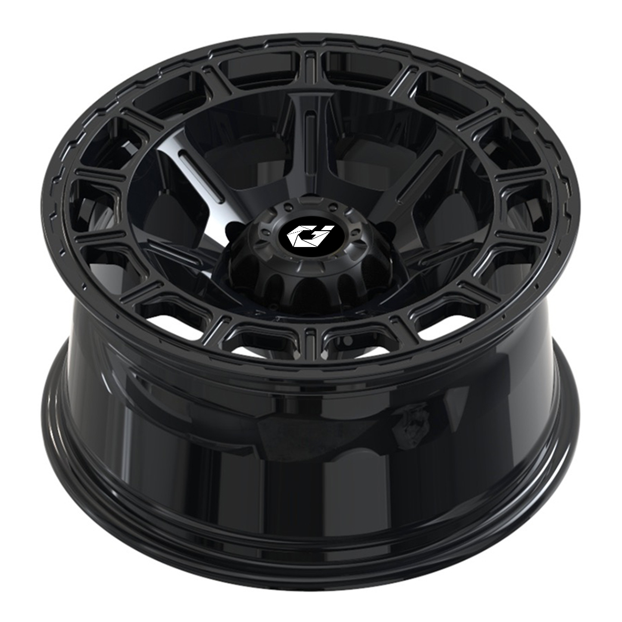 Quality GVICHN Forged Offroad Rim Gloss Black Deep Concave 763B 5X5.50 Bolt Pattern +18mm Offset Customizable  factory