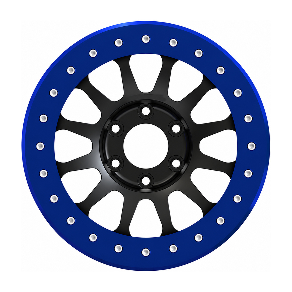 kwaliteit GVICHN Forged Off-road Race Wheels GVI-V32 with 709-HD Impact Rings Steelies Blue for Toyota 4 Runner Land Cruiser Sequoia Tacoma Tundra fabriek