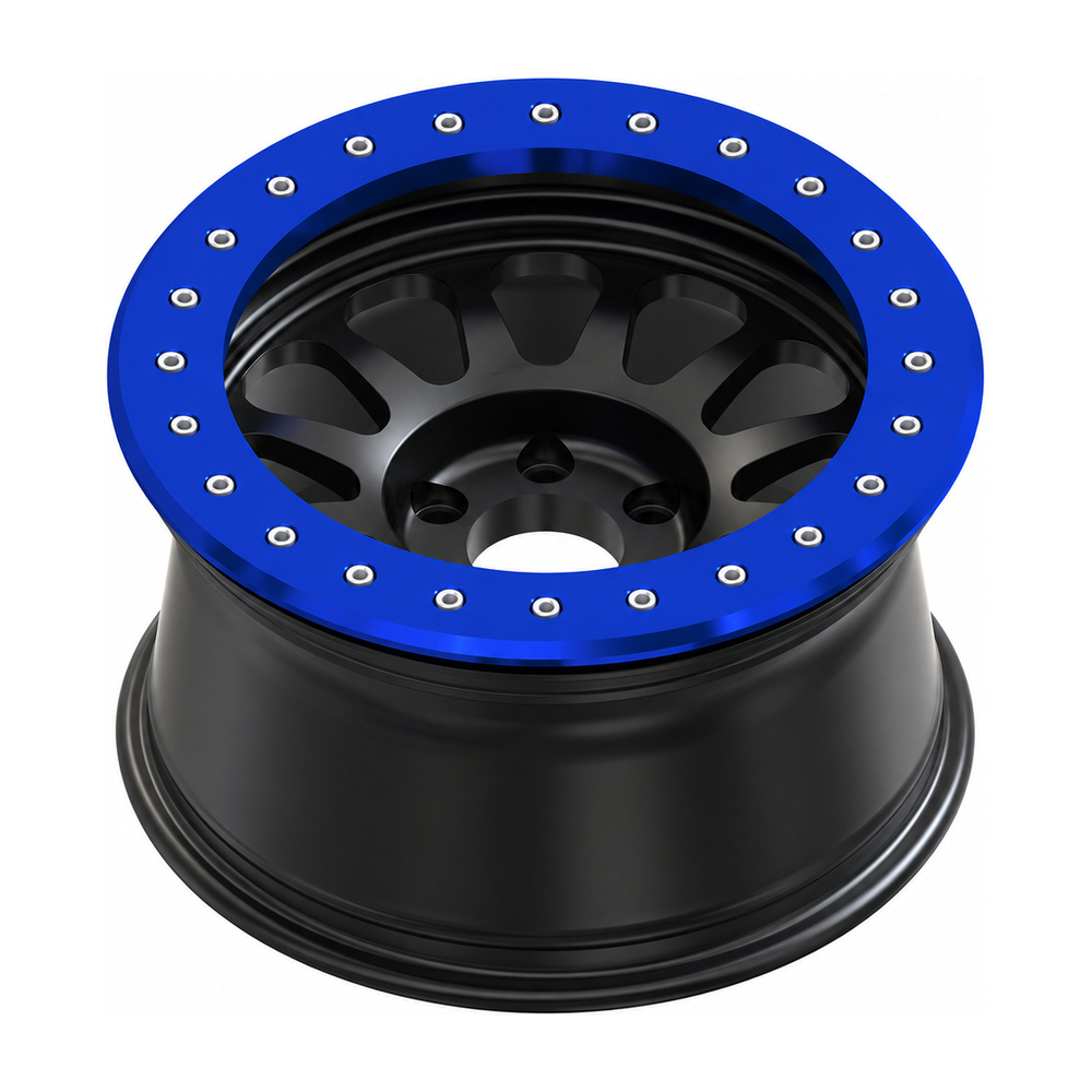 kwaliteit GVICHN Forged Off-road Race Wheels GVI-V32 with 709-HD Impact Rings Steelies Blue for Toyota 4 Runner Land Cruiser Sequoia Tacoma Tundra fabriek