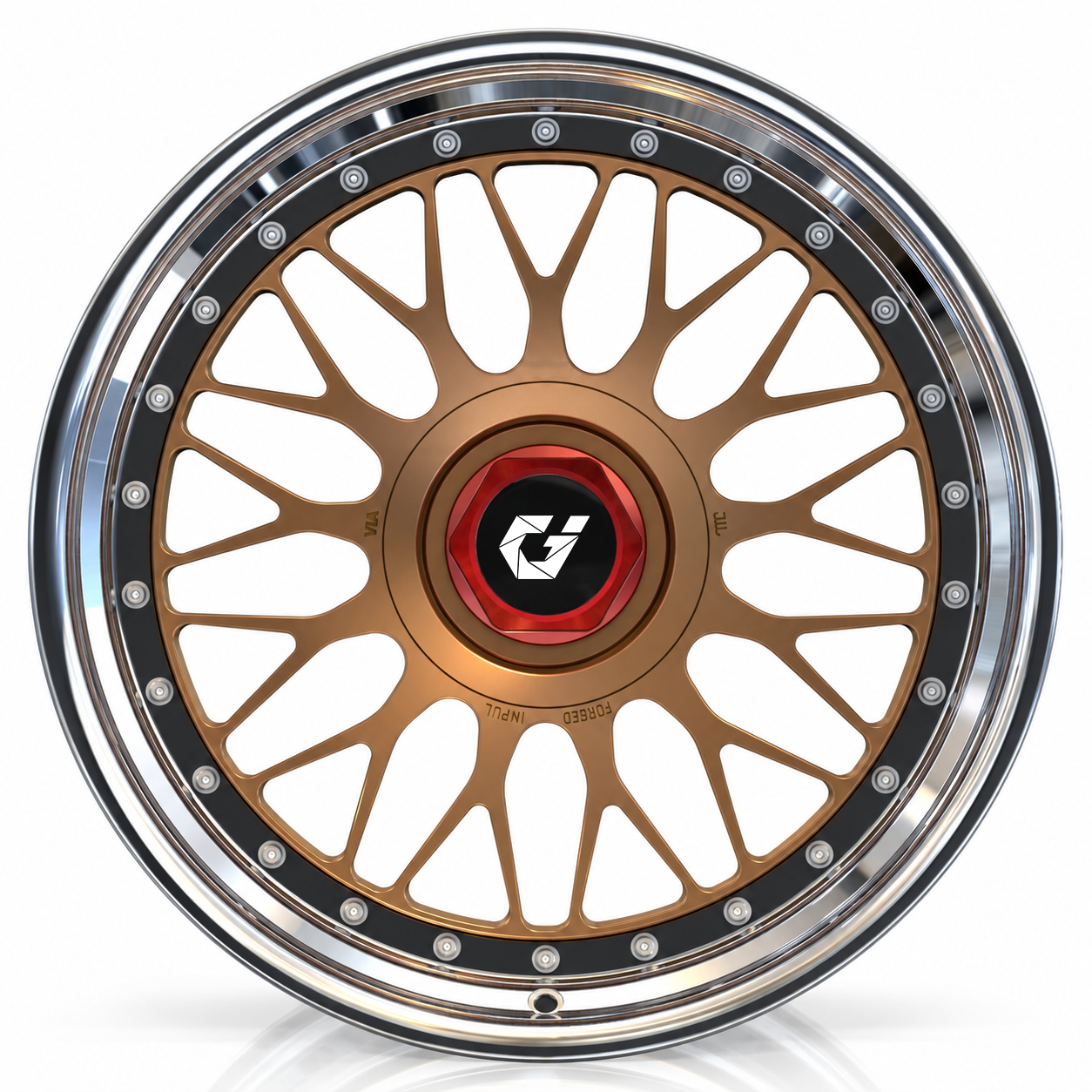 Quality GVICHN Custom Forged 3-pieces Wheel 15-30 inch 5x130 5x120 5x112 5X114 Bolt Pattern -86mm Offset High Performance for Porsche 935 Corvette Classic Drive factory