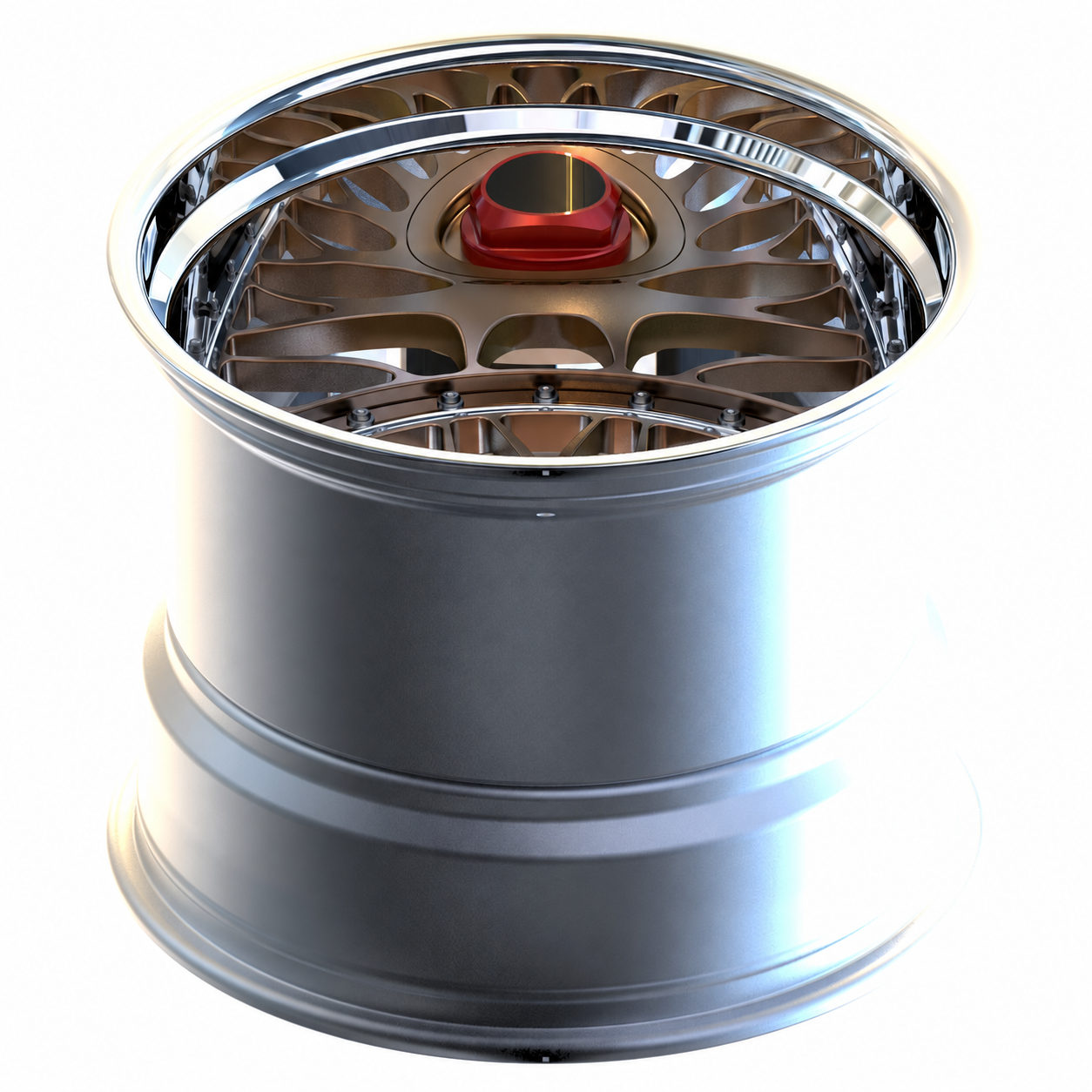 Quality GVICHN Custom Forged 3-pieces Wheel 15-30 inch 5x130 5x120 5x112 5X114 Bolt Pattern -86mm Offset High Performance for Porsche 935 Corvette Classic Drive factory