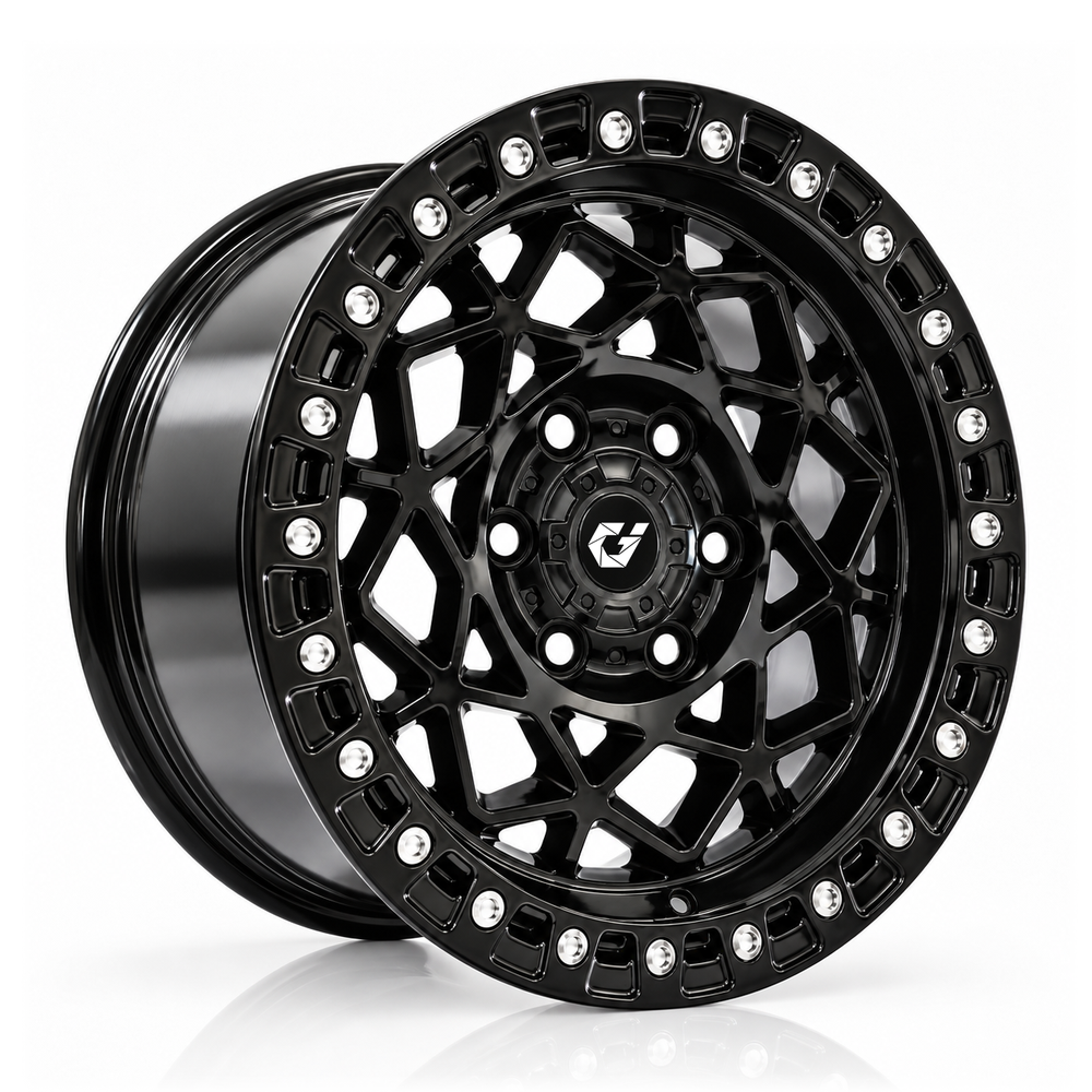 Quality GVICHN Wheels Offroad Forged Wheel GVI-V18 Overall Black 6x139 wheel with Beadlock Ring for Prado LC120/150/250 Land Cruiser LC200 LC300 LC70/76/79 factory
