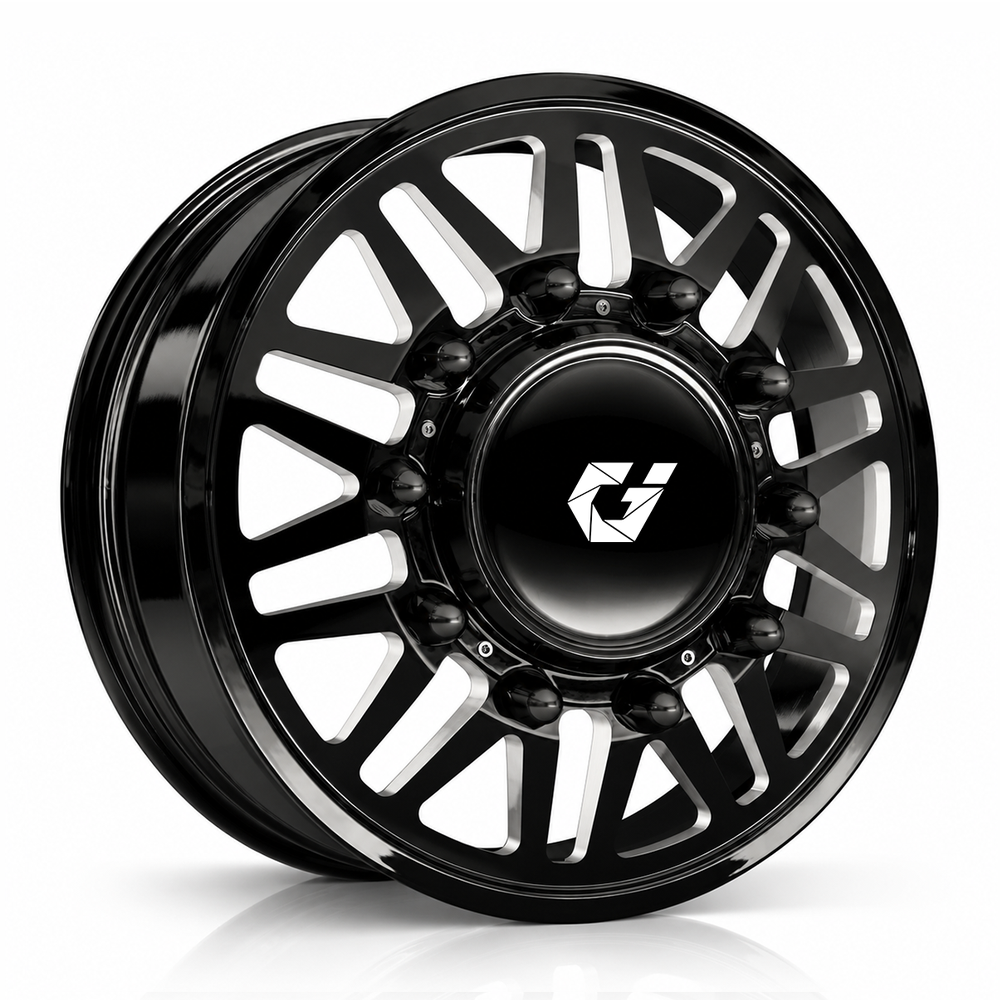 Quality GVICHN Forged Custom Dually Wheel GVI-H13 Multi-spoke Design Ultra-Wide Pickup Truck Wheel Fit For GMC Sierra 3500HD DRW GMT800 HD 2001 - 2007 CLASSIC factory