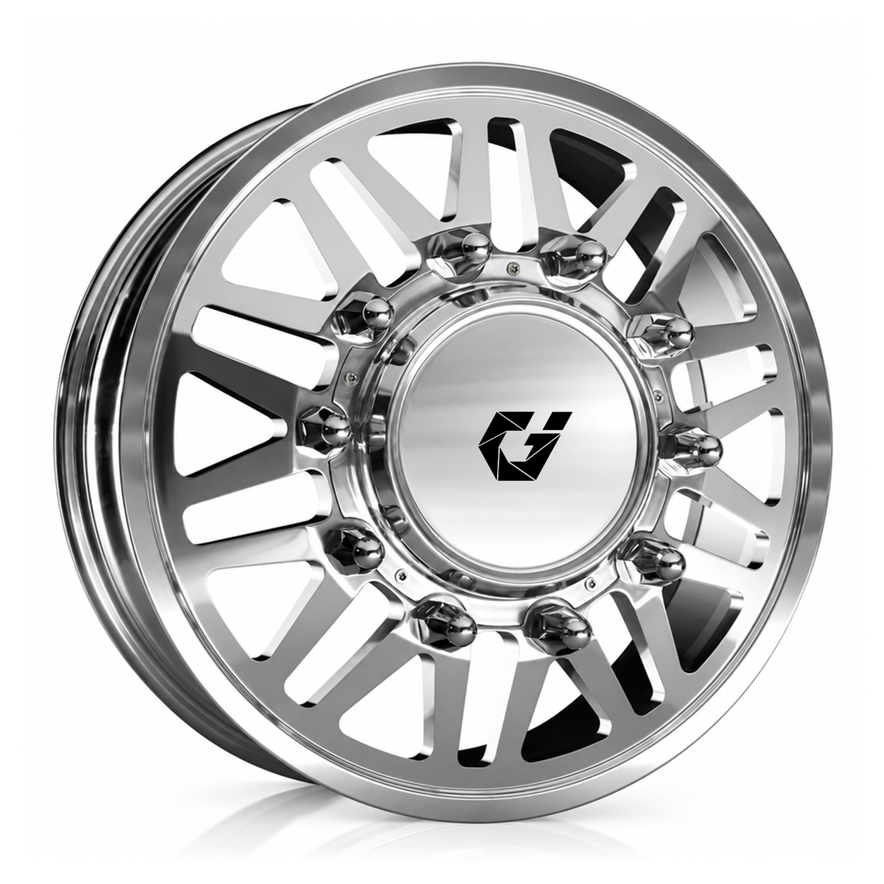 Quality GVICHN Dually Truck Forged Wheel GVI-H15 8-lug 10-lug Chrome Polished Wheel Fit For GMC TOPKICK C4500 C5500 DRW MEDIUM DUTY Dodge factory